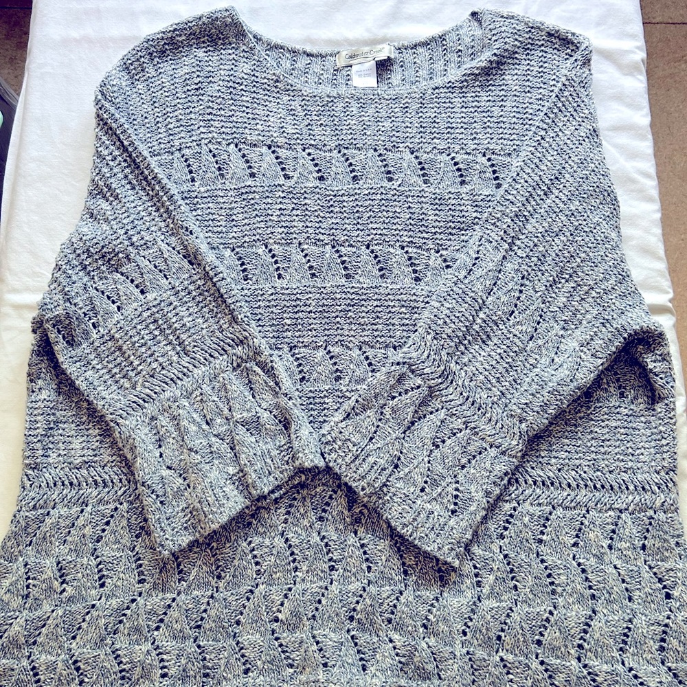 Coldwater Creek warm denim blue sweater